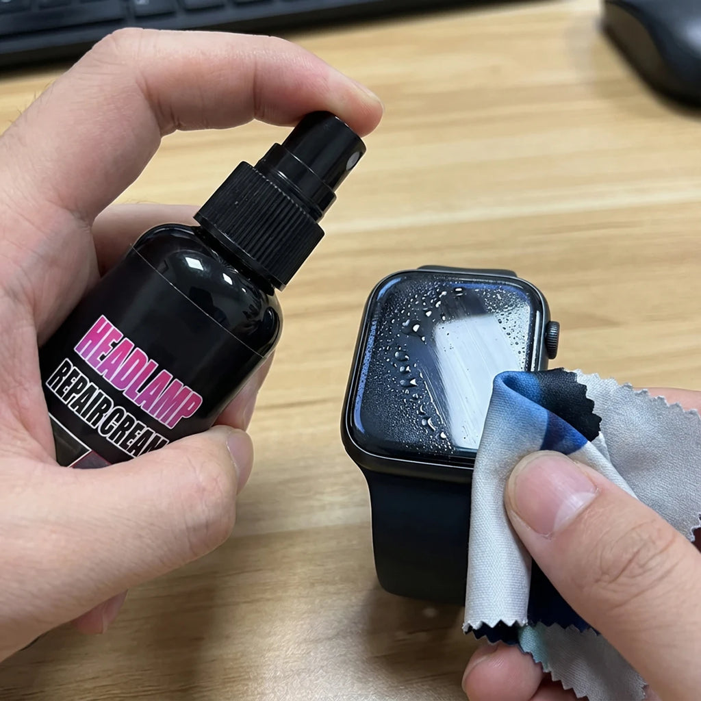 Universal Glass Scratch Remover Liquid Easy Apply Resin for Glasses, Phone Screens & Watch Glass Repair Kit with sponge 50ml Qme