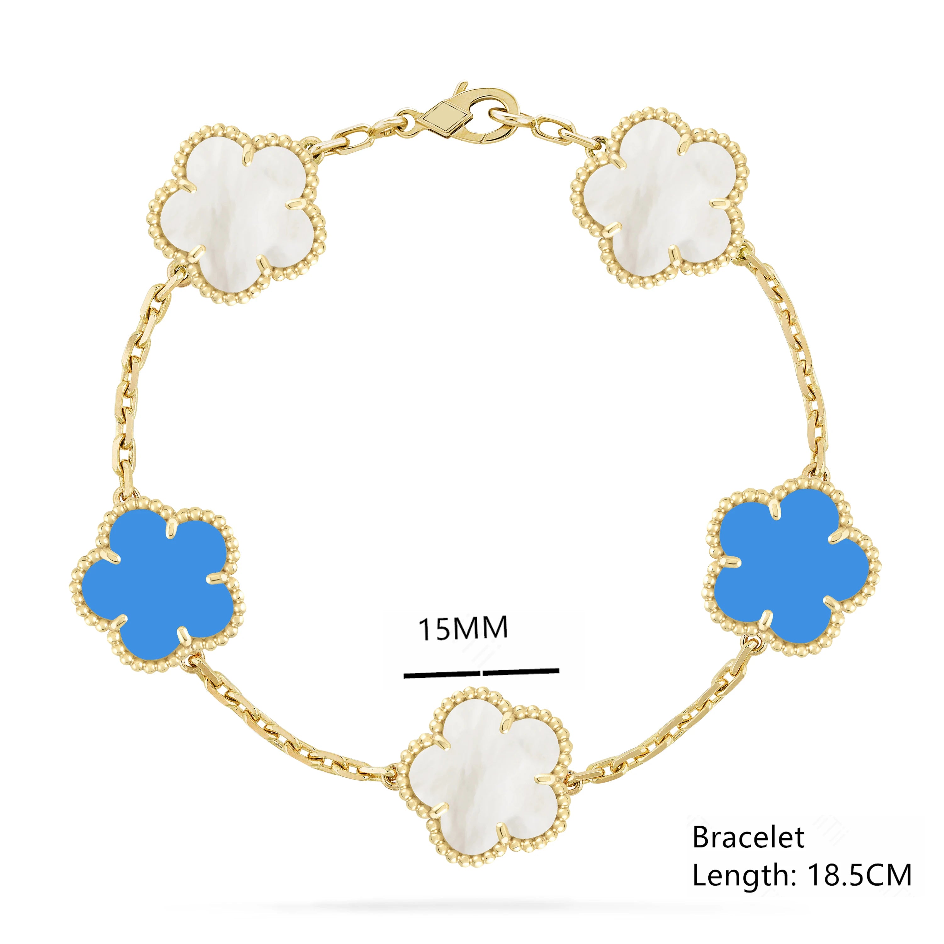 High-Quality Copper Plated 18k Gold Five-Leaf Clover Necklace Fashion Simple For Woman Girl Necklace Birthday Party Jewelry Gift Qme 3 45cm