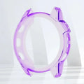 TPU Protective Case Cover for Garmin Fenix 7 7S 7X Smart Watch Clear Colorful Soft Protector Epix Pro 51mm 47mm 42mm Cover Shell Qme Clear purple Garmin fenix 7