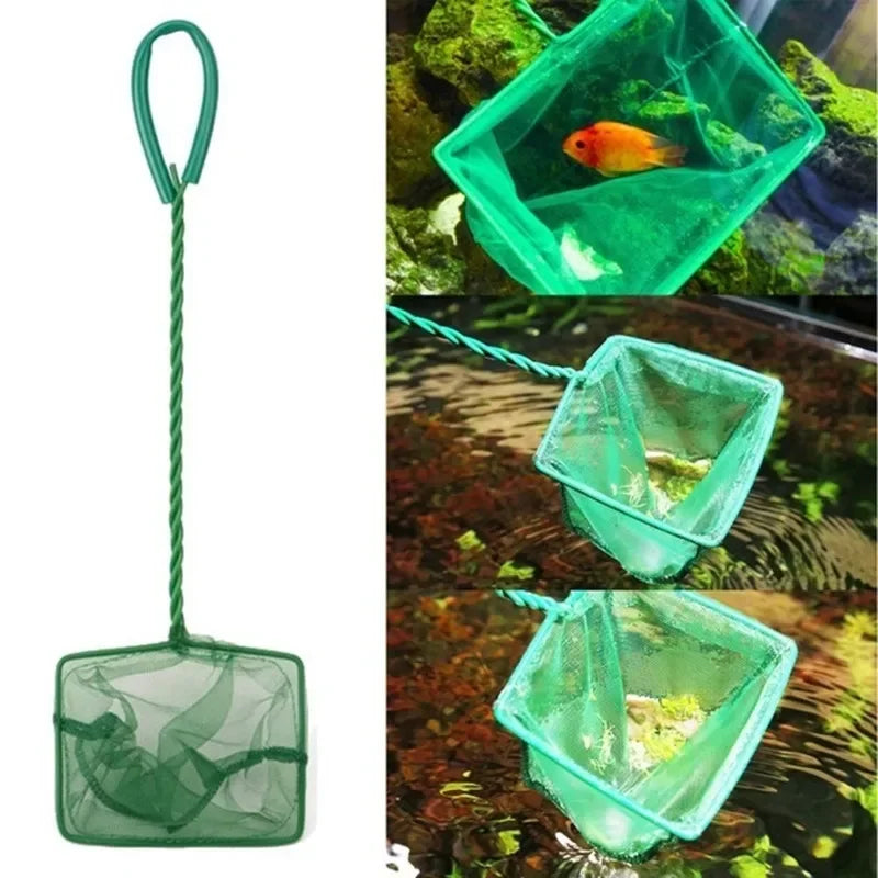 Long Handle Square Aquarium Fishing Net Landing Fish Floating Objects Qme