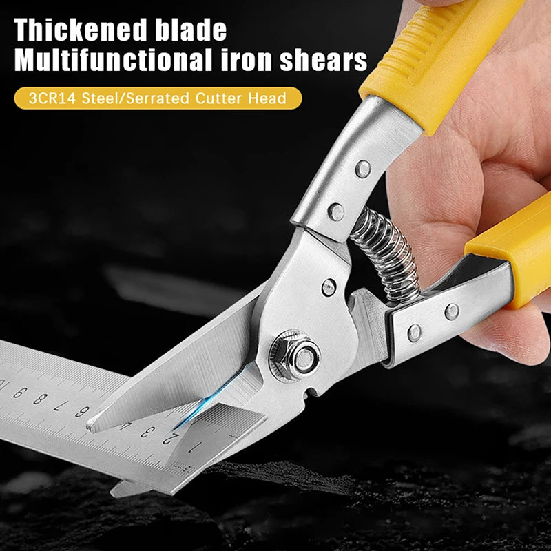 Stainless Steel Electrician Scissors Multifunction Hand Tool Cutting Qme