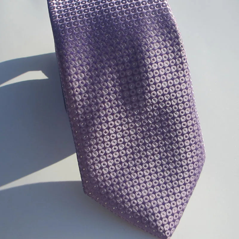 Classic Stripe Silk Necktie Men Business Formal Wedding Tie Blue Qme xl-5