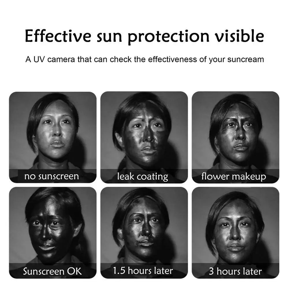 UV Camera For Sunscreen Test Portable UVlook UV Camera For Sunscreen Test For Smartphone Visible Facial Sun Protection For IOS Qme