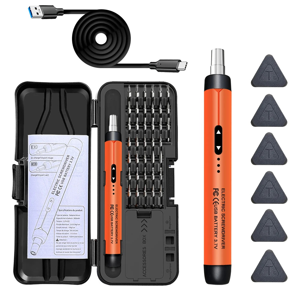 Electric Screwdriver Precision Power Tool Rechargeable Wireless Mini Qme TK-S001C