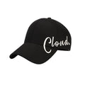 Women's Sun Hat Ponytail Hole Breathable Empty Baseball Cap Summer Qme black