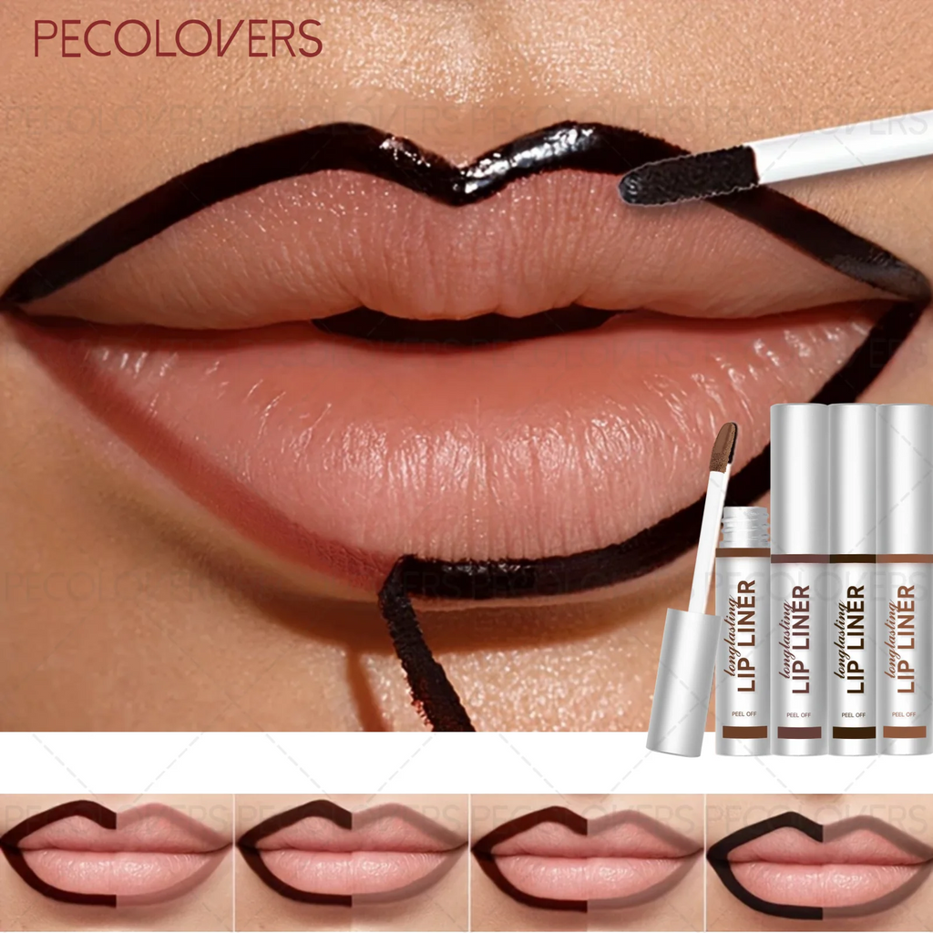 Tear-off Lip Liner Gloss Create Custom Line Waterproof Matte Tint Qme