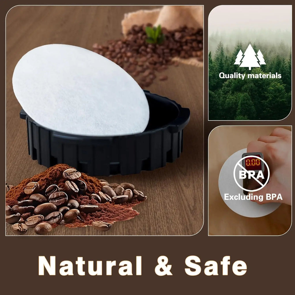 Round Coffee Filters Compatible Aeropress Maker Bialetti Moka Pot Qme