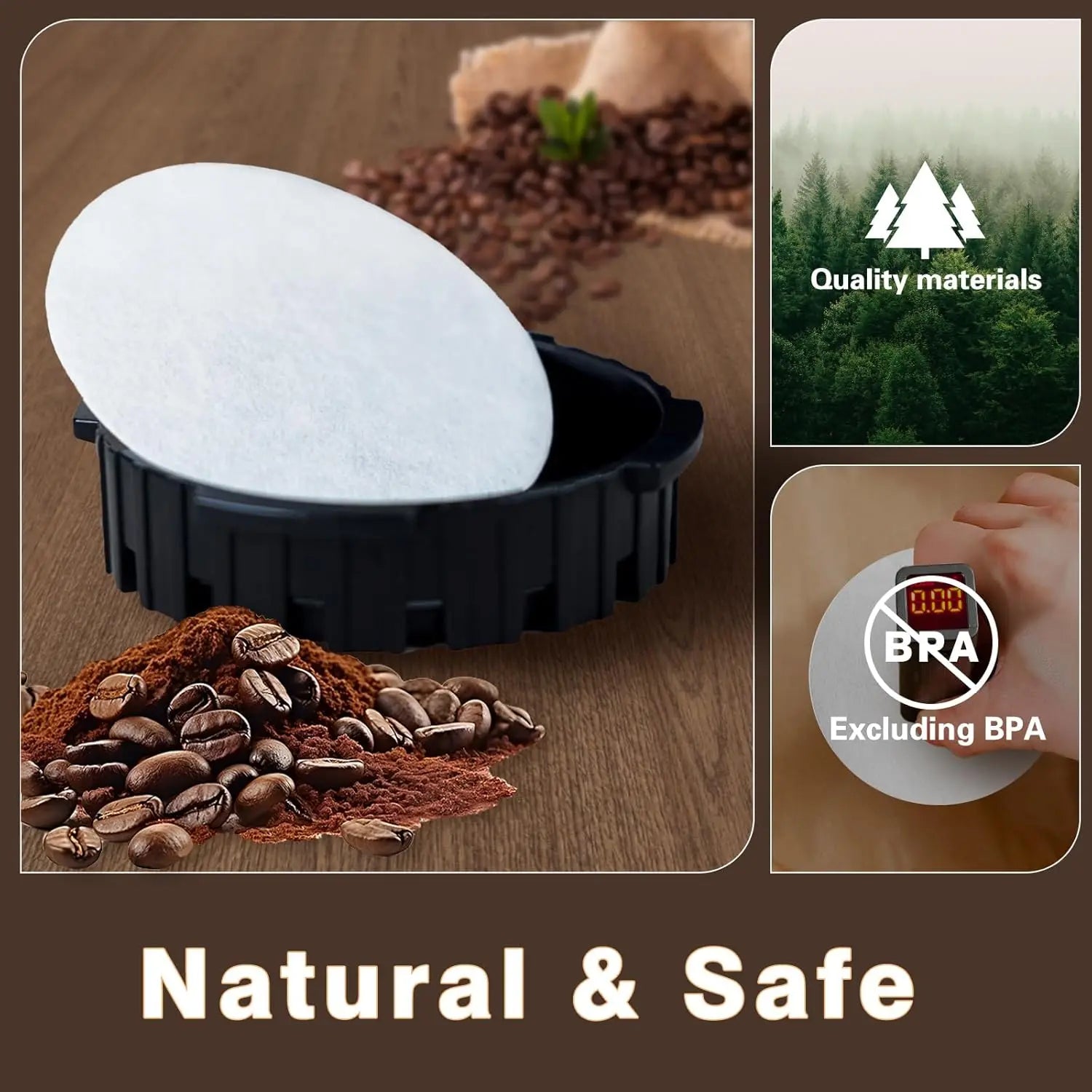 Round Coffee Filters Compatible Aeropress Maker Bialetti Moka Pot Qme