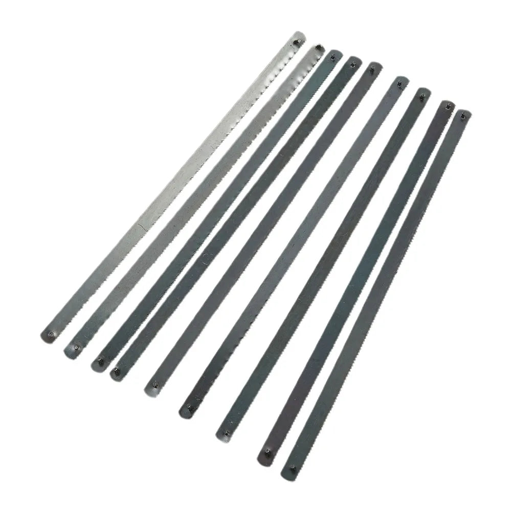 10Pcs 150mm / 6" 24T Mini Hacksaw Blades Multifunctional Carbon Steel Saw Blade Wood Plastic Cutting Tools Accessories Qme