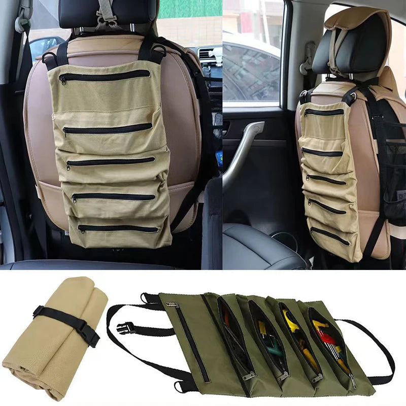 Pouch Roll UP Portable Small Tools Organizer Bag Multi-purpose Tool Qme