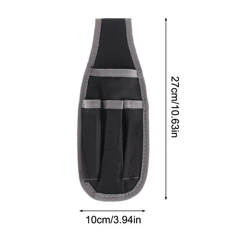 Multifunctional Tool Waist Bag Electrician Pocket Storage Bag Portable Tool Bag Screwdriver Kit Holder Maintenance Tool Pouch Qme black