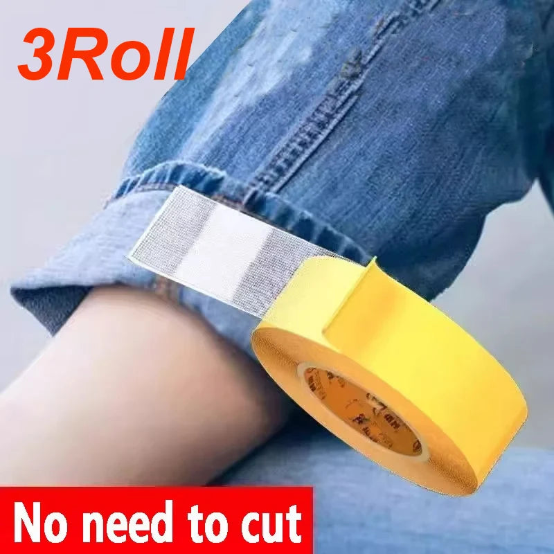 1 roll of strong adhesive fabric tape, no cutting and no marking change pants leg sticker, used for fabric and clothing seam fre Qme 3Roll 30mm