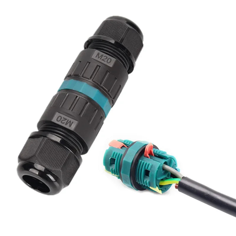 5pcs 3-core Quick Press Cable Conector, 5 - 14mm, 5 - 9mm, IP68 Waterproof, Outdoor, 450V 24A Cabl Connectors Qme