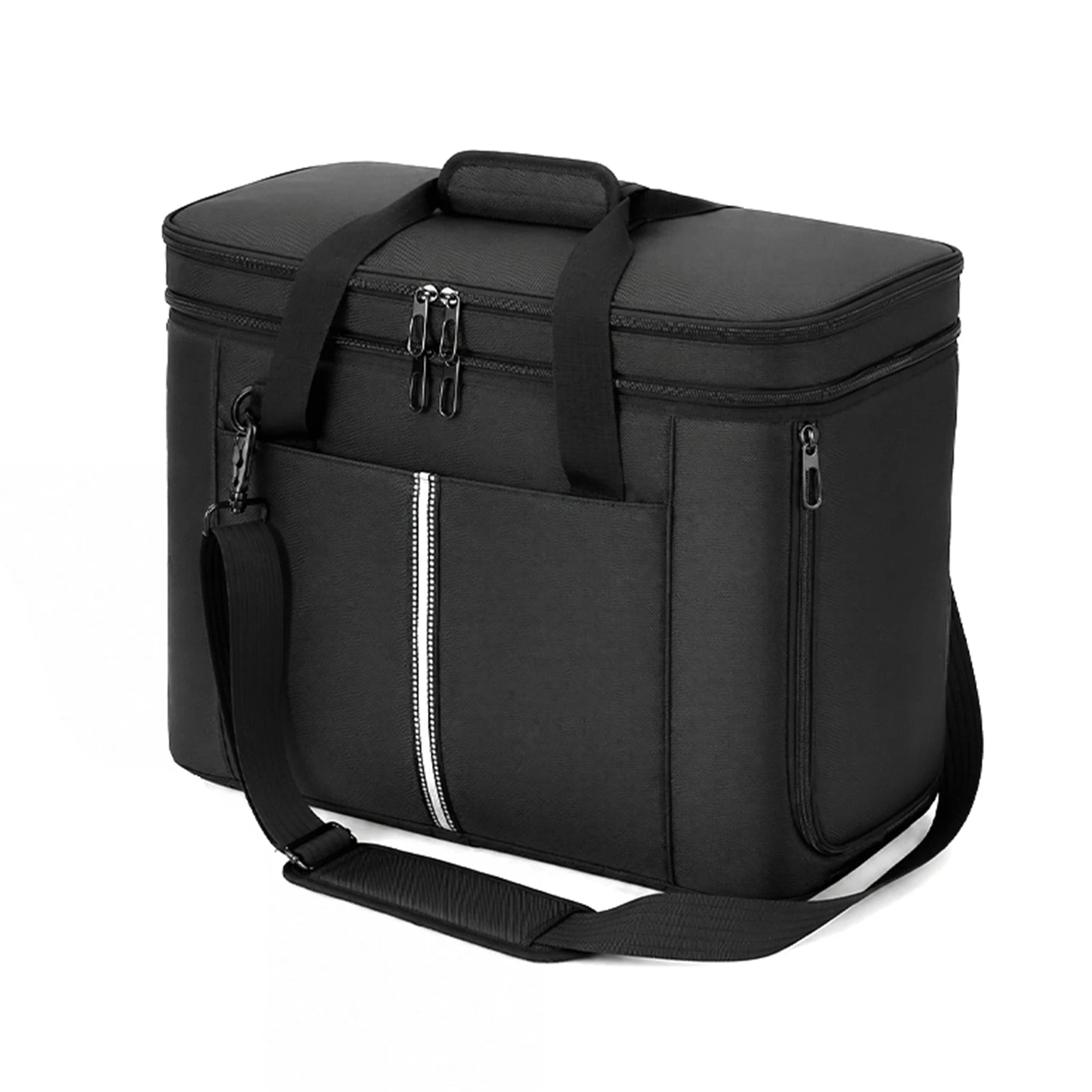 Portable Power Station Storage Bag for Ecoflow Delta 3 Max Plus/ Max Power Station Storage Bag for Road Trip & Emergency Qme black