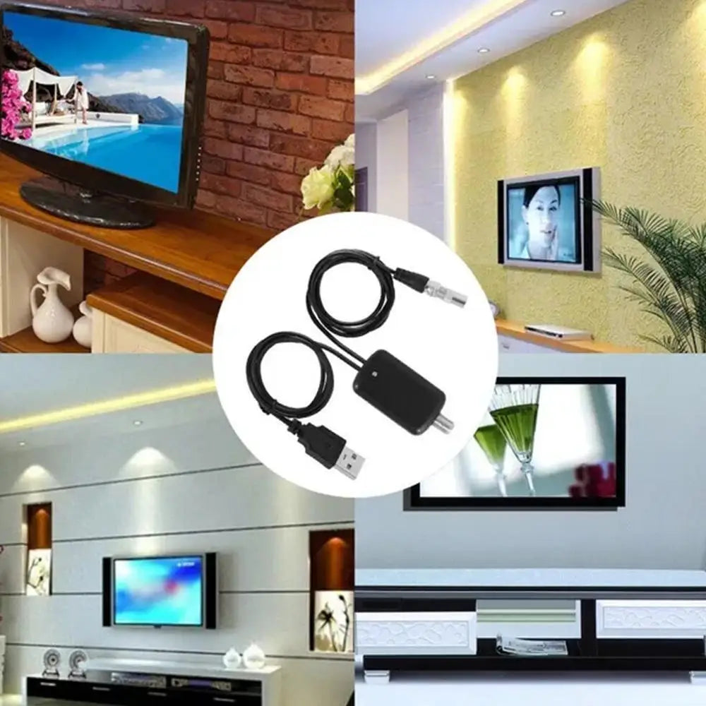 Digital TV Antenna Amplifier Signal Enhancer 4K UHD High-definition TV Antenna Signal Receiver TV Antenna Signal Enhancer Qme