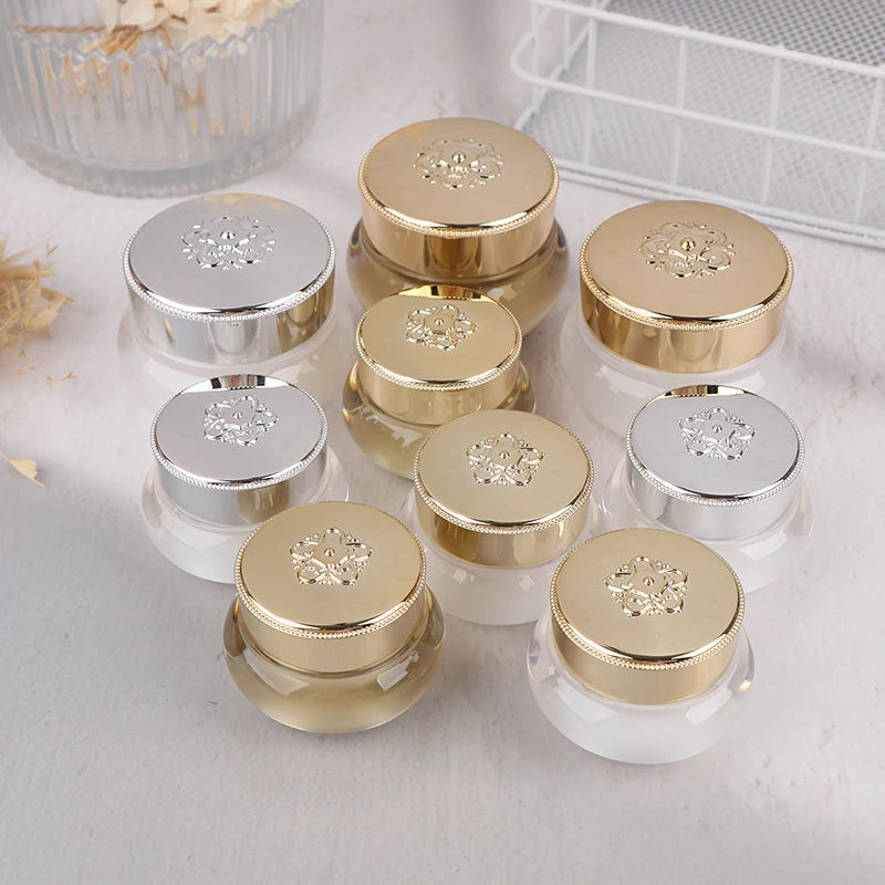 5 10 Empty Refillable Cream Jars Travel-friendly Makeup Skincare Qme