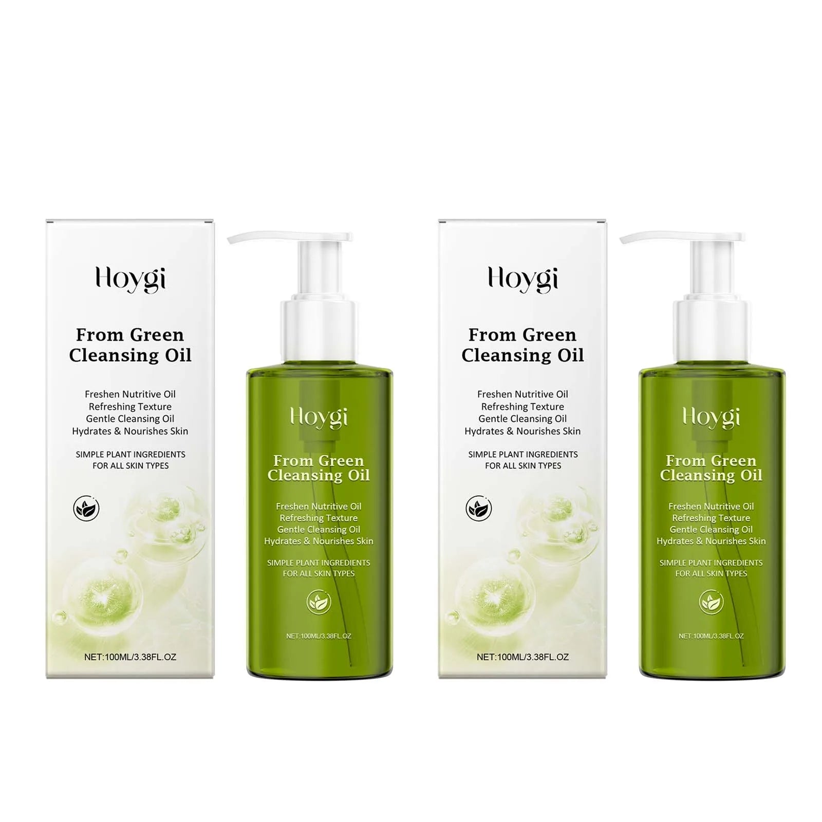 Gentle Makeup Remover Oil Deep Cleansing Pore Dirt Remove Blackhead Refreshing Cleansing Oil Exfoliator Facial Cleansing Makeup Qme 2Pcs 100ml Boxed
