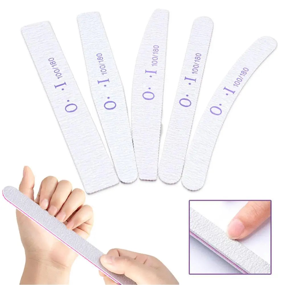 10pcs Nail Files Ultra-Thin Sanding Strip Nail File Polishing Nail Strip Tool 100/180 Rubbing Nail Trimming Strip Special S Y0H2 Qme