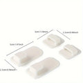 2 Pairs of Multi-functional Adhesive Hooks, Remote Control Hooks, No-nail No-mark Strong Adhesive Hooks, TV , Utility Hooks Qme 4Pcs(2 Pair)
