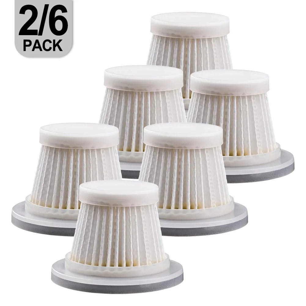 2/6pcs Washable Filter Reusable Washable Filter ST-6638 For Cordless Vacuum Cleaner Parts Sweeper Accessories Replacement Qme