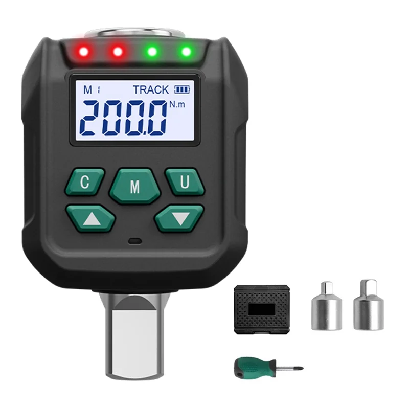 A02F-Digital Torque Adapter, 7.38-147.5 Ft.Lb/10-200 N.M, Electronic Torque Wrench Converter With ±2% Accuracy For Bike Moto Qme