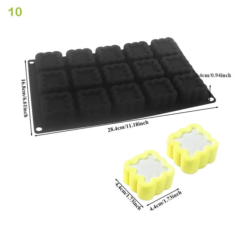 Round Silicone Cake Mold Cylinder Shape Flexible Reusable Baking Tray Qme 10
