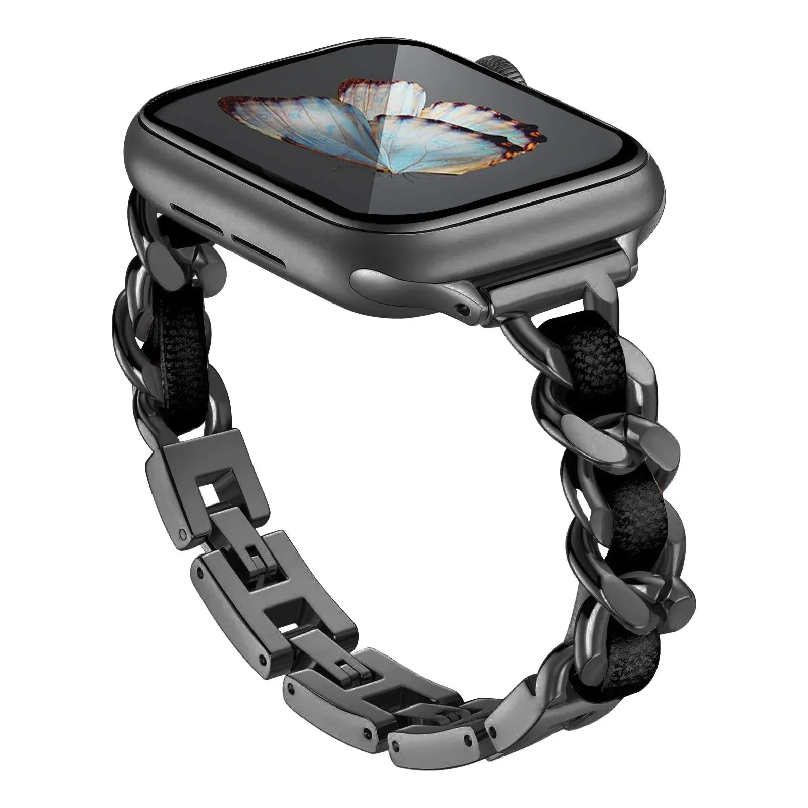 Stainless Steel Strap for Apple Watch Band 49mm 38mm 42mm 40mm 44mm Metal Bracelet iWatch Series 8 7 6 SE 5 4 3 2 1 ultra Strap Qme BB 38 40 41mm