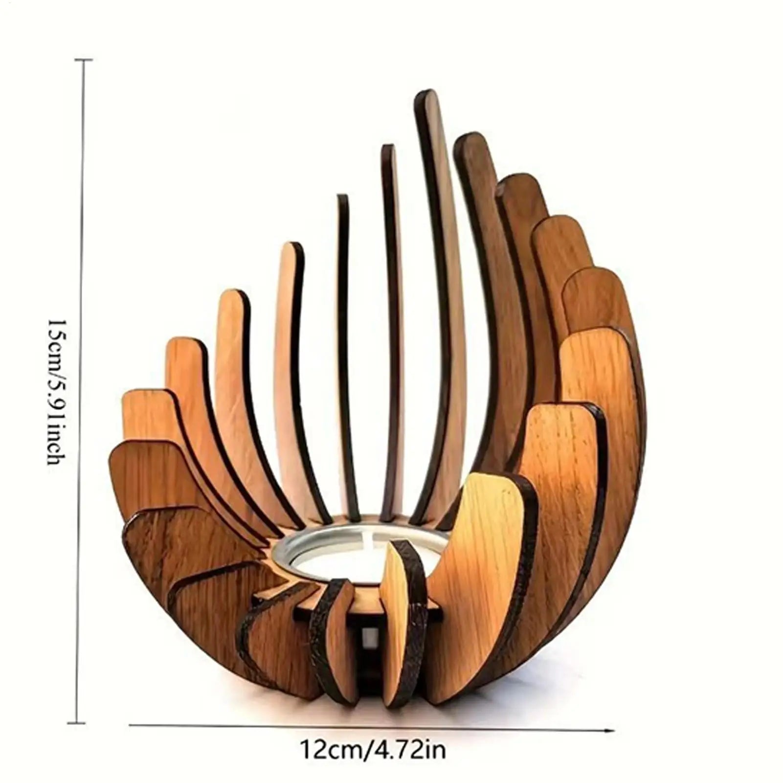 Wooden Candle Holder Creative Candlestick Tea Light Holders Qme