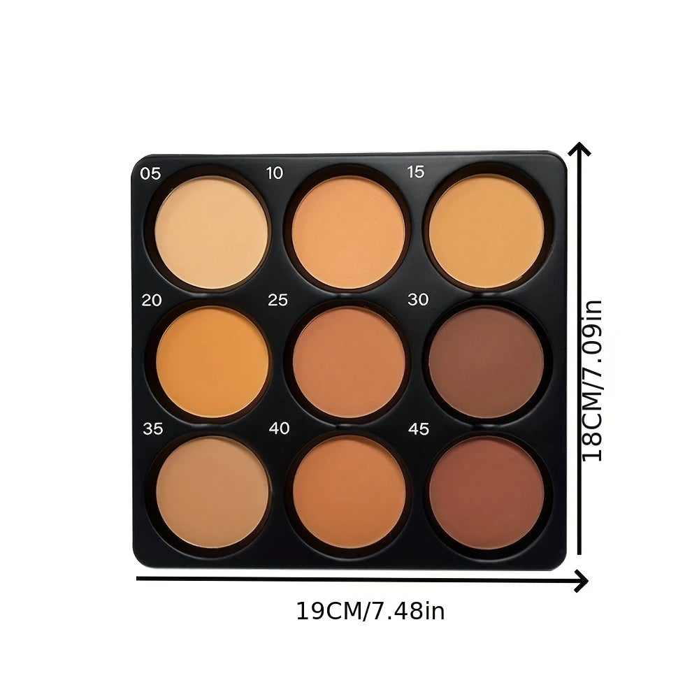 Nine color dark powder repair plate concealer matte waterproof durable natural makeup plate repair durable matte Qme