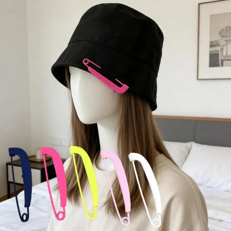 2Pcs Waist Buckle Fluorescent Pin Silk Scarf Buckle Korean Style Corsage Brooch Colorful Clothing Accessories Sweater Pants Pin Qme