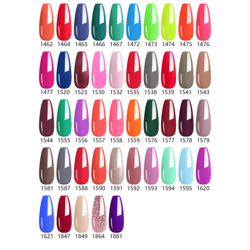 NAILCO 85 Colors Nail Gel UV LED Lacquer Manicure Varnish Hybrid Semi Qme