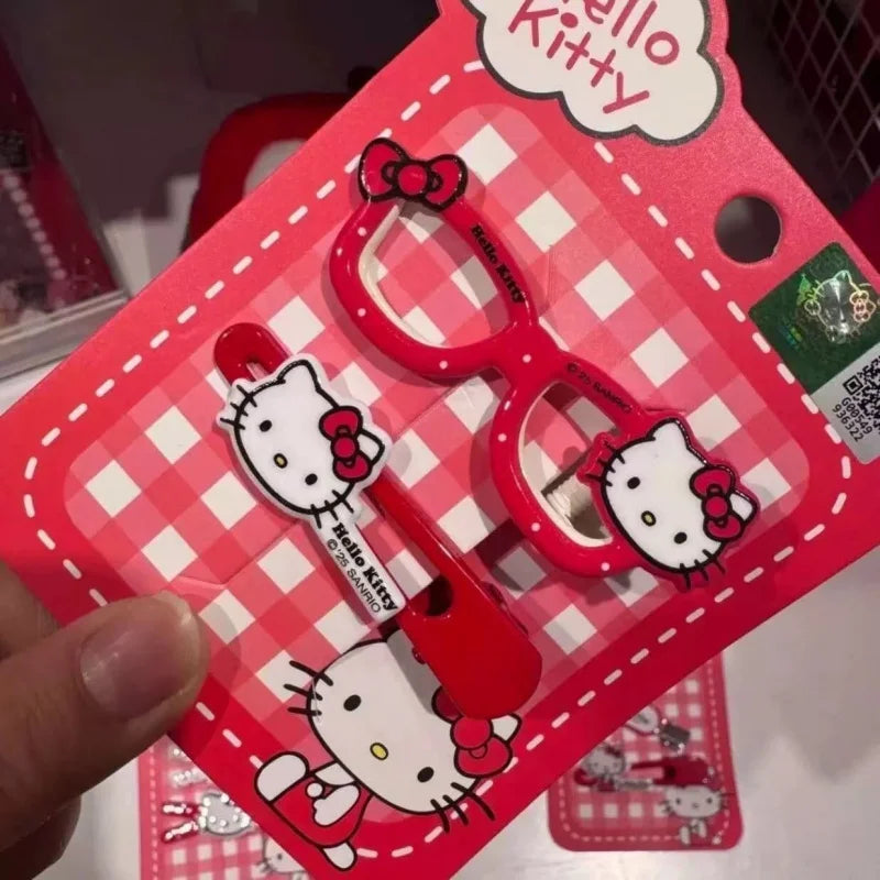 Hello Kitty Cartoon Hair Clips Cute Hair Accessories for Students Versatile Hair Clips and Headpieces Qme
