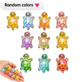 10Pcs Cute Mini Laser Turtle Ornaments Cute Mini Turtle Miniatures Micro Landscape Kids Toys Home Decor Gift New style Qme 10pcs