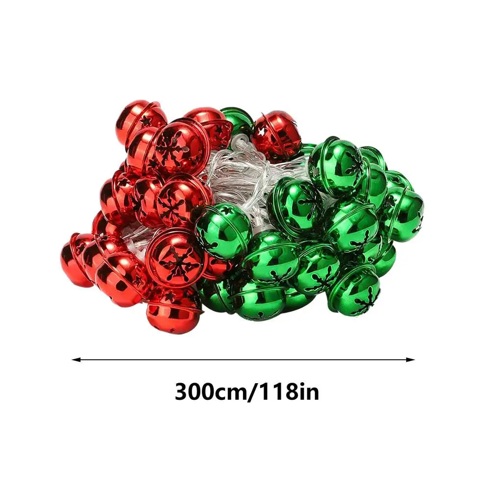 Bell String Lights Festive Waterproof LED Christmas Tree Decorations Qme 3.0 meters China Mainland