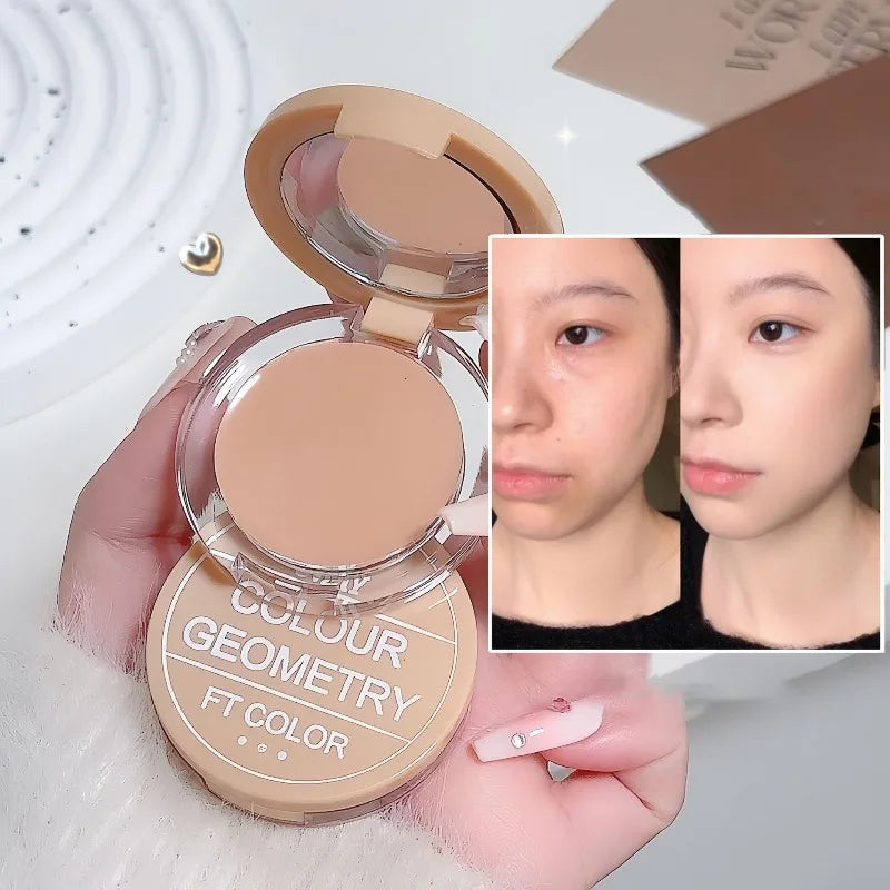 Cream Concealer Hydrating Full Coverage Foundation Stick for Dark Circles Spots Acne Tear Trough Lasting Waterproof Face Makeup Qme