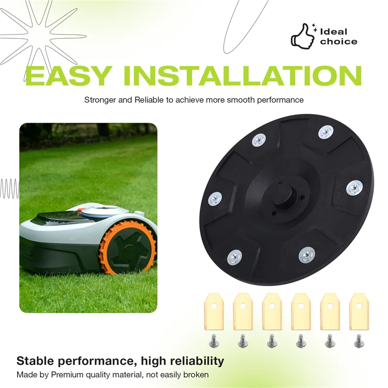 A02F-Lawn Mower Cutter Disc Mower Tuning Blade Disc Lawn Mower Cutter Disc For Segway Qme