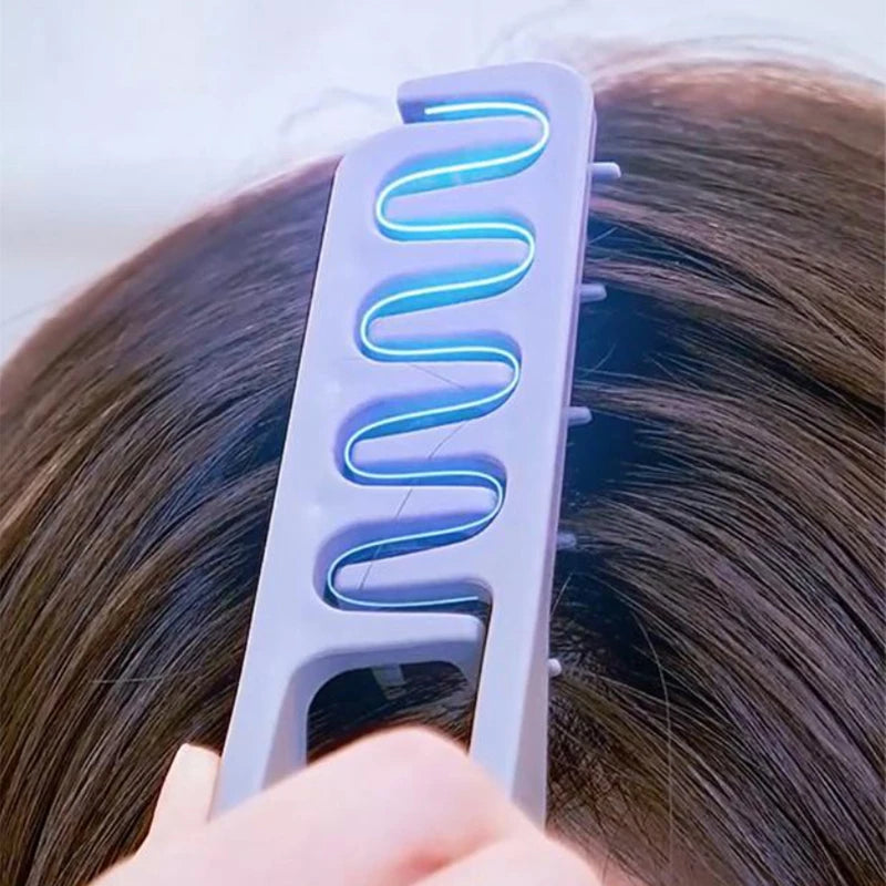 Wide Tooth Hair Root Fluffy Comb Seam Styling Volumizing Bangs Salon Qme