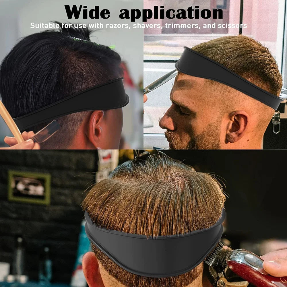 New DIY Home Haircuts Curved Headband Fade Haircut Tool Silicone Neckline Shaving Template and Hair Cutting Guide Qme