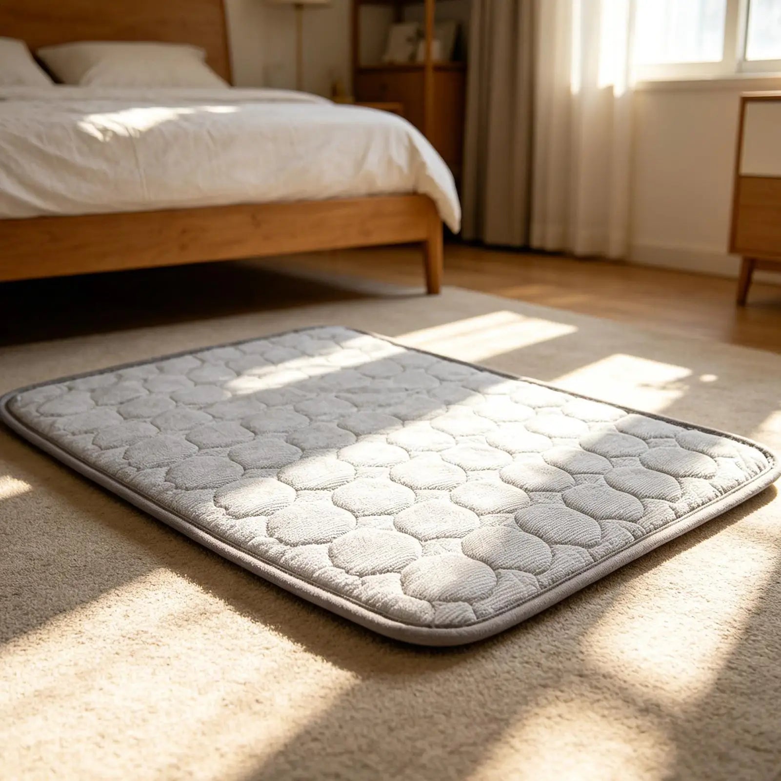 Dog Cooling Mat Washable Sleeping Rug 100x75cm Self Cooling Pet Mat For Small Medium Large Dog Kitten Crate Kennel Floor Sofa Qme