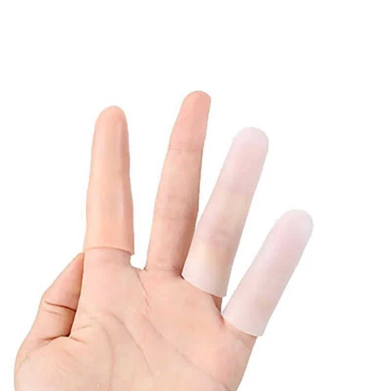 15PCS Silicone Finger Protector Moisturizing Anti-Crack Thumb Cover Thickened Anti-Wear Pain Relief Qme
