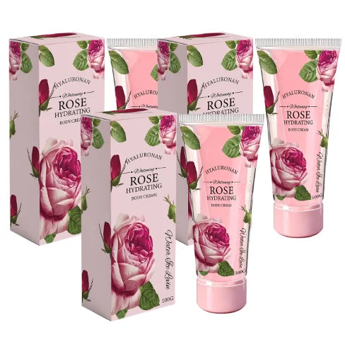 Body Cream with Niacinamide & Centella for Deep Moisturizing，Firming,Lightweight，Fast Absorption for All Skin Types Qme Red 100g