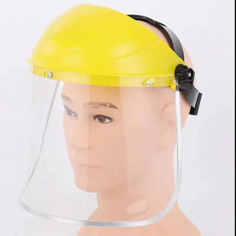Safety Hard Face Shield Protective Mask Adjustable Head Strap Full Qme Default Title