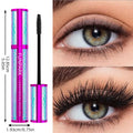 5D Black Eye Mascara Lengthened Thick Sweat Proof Silk Big Eyes Qme F6090-1PC