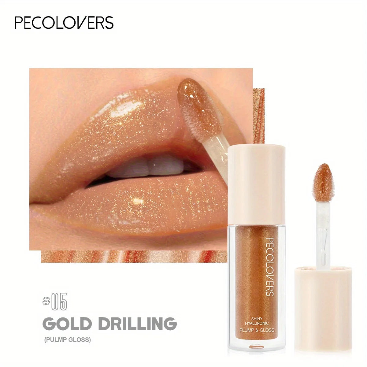 Moisturizing Lip Lacquer Sparkling Gel Gloss Shiny Glittery Glass Qme 05