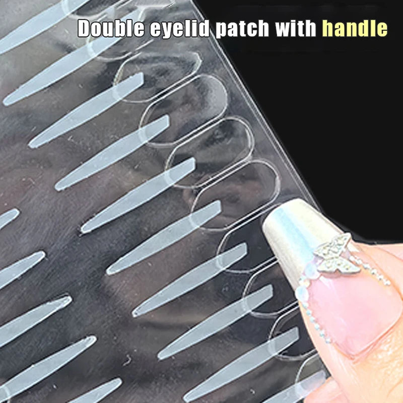 Double Eyelid Tape Handle 96 160 320 Patches Natural Invisible Qme
