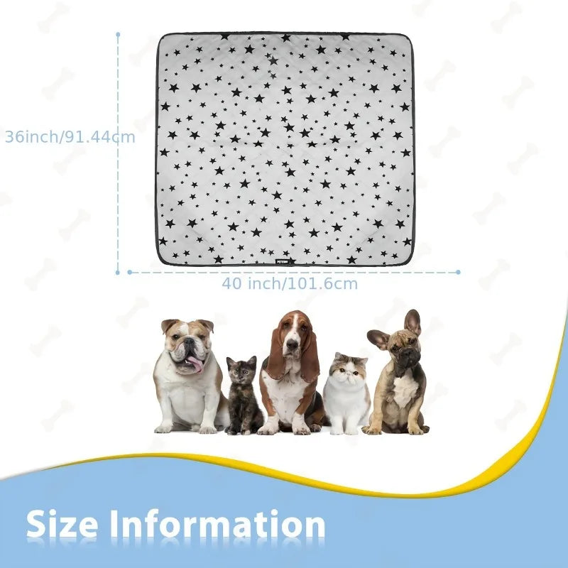 1 piece of reusable pet training mat for dogs, suitable for beddings, boxes, wiping, floors, fences, sofas, and cars Qme