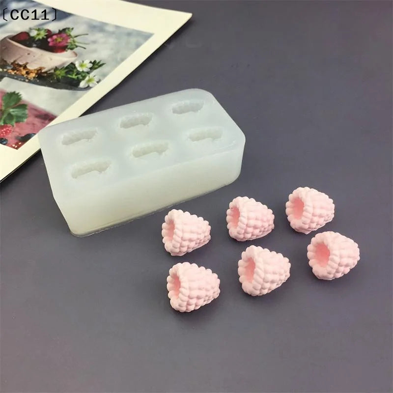 Small Raspberry Mousse Candy Mold Baking 3D Pudding Dessert Chocolate Qme