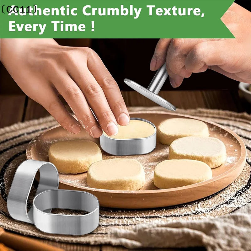 Stainless Steel Pulburon Molder Pusher Cake Decorating Tools Mousse Qme