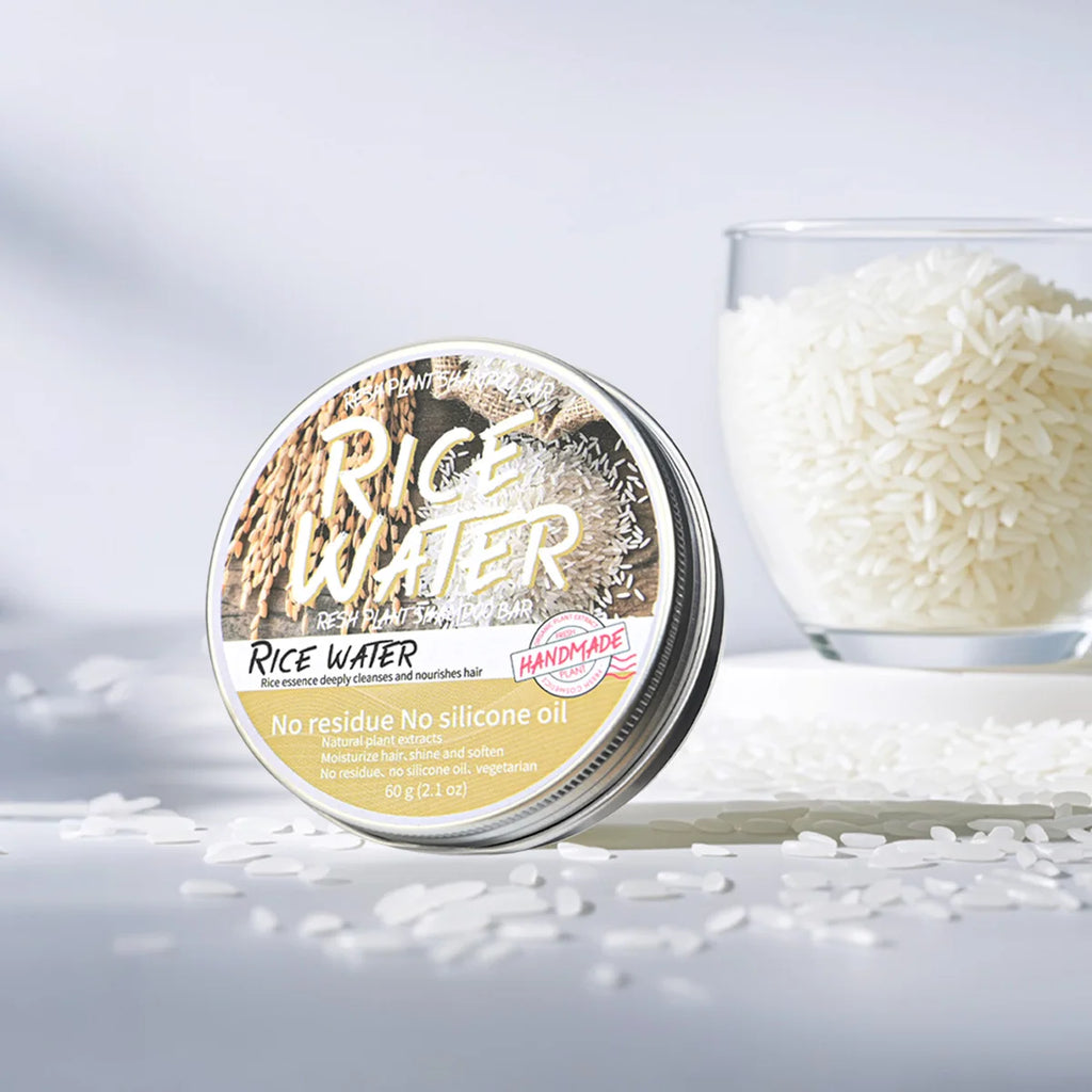 Solid Rice Water Wash Hair Soap Essence Oil Control Anti Dandruff Qme