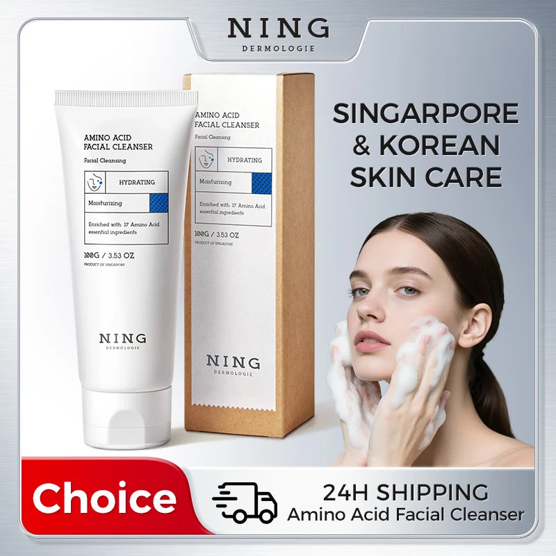 NING Amino Acid Facial Cleanser Gentle Hydrating Deep Cleansing Face Qme